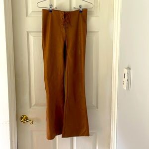 Vegan leather pants